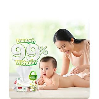 KHĂN GIẤY ƯỚT HUGGIES KHÔNG MÙI