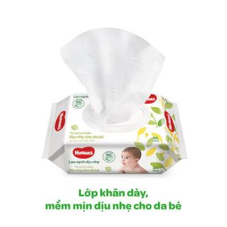 KHĂN GIẤY ƯỚT HUGGIES KHÔNG MÙI