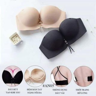 ÁO NÂNG NGỰC SU 368 KHÔNG GỌNG DÂY RÚT TẠO KHE SIÊU ĐẸP MÀU DA