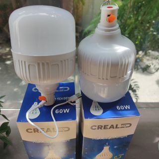 Đèn led tích điện CREALED 60W pin lithium siêu sáng siêu bền