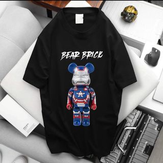 Áo thun nam size lớn, bigsize 75 - 125kg - Gấu bearbrick