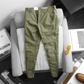 Quần dài kaki hàn quốc thanh niên body vải co giãn tốt size 29-36