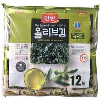 Bịch 12 Gói Lá Kim Ăn Liền Vị Dầu Oliu Dongwon (5g/gói x 12) 동원) 올리브유 김 5g*12EA giá sỉ