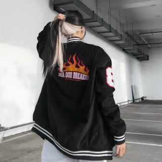 Áo khoác dù logo thêu 8 siêu đẹp siêu rẻ