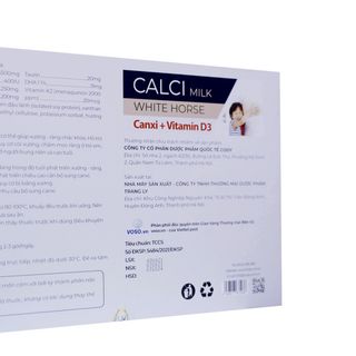 Canxi cho Mẹ bầu, trẻ nhỏ (Calci Milk white horse)