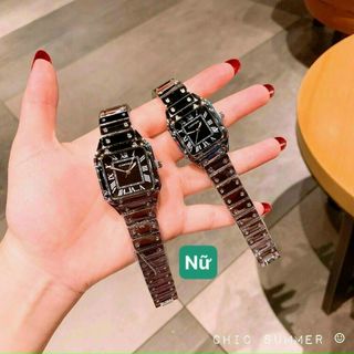 ĐỒNG HỒ CARTlER COUPLE LA MÃ VUÔNG