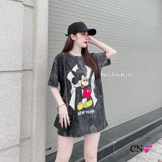 Áo phông loang form rộng hot trend