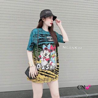 Áo phông loang form rộng hot trend