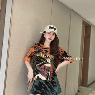 Áo phông loang form rộng hot trend