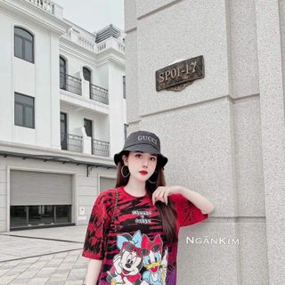 Áo phông loang form rộng hot trend