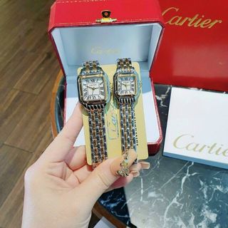 ĐỒNG HỒ CARTlER COUPLE MẶT VUÔNG HOT