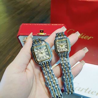 ĐỒNG HỒ CARTlER COUPLE MẶT VUÔNG HOT