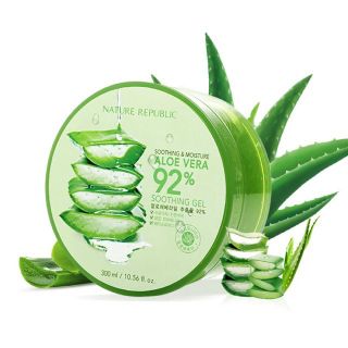 KEM DƯỠNG DA SOOTHING & MOISTURE ALOE VERA 92% SOOTHING GEL (JAR) 300ML - NATURE REPUBLIC