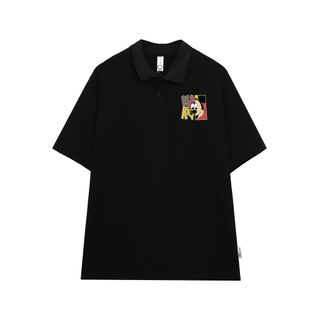 Áo polo nữ form rộng, áo thun polo nữ có cổ đẹp chất cotton form unisex PL036 Miucho in hình họa tiết
