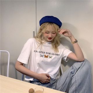 Áo croptop nữ tay ngắn cổ tròn vải thun cotton kiểu hàn quốc CR011 Miucho in hình hoạ tiết