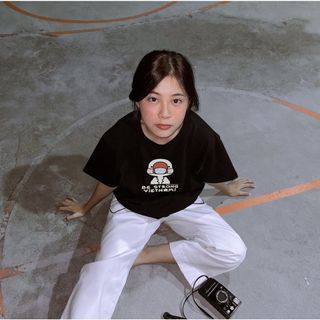 Áo phông nữ form rộng tay lỡ unisex đẹp, áo thun nữ form rộng tay lỡ unisex cotton hàn quốc AT097 Miucho in hình