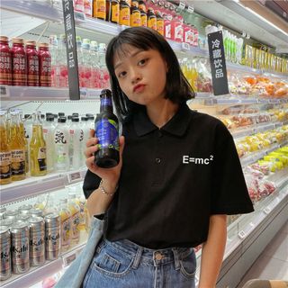 Áo polo nữ form rộng, áo thun polo nữ có cổ đẹp chất cotton form unisex PL003 Miucho basic