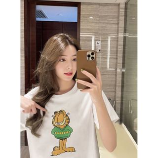 Áo phông nữ form rộng tay lỡ unisex đẹp, áo thun nữ form rộng tay lỡ unisex cotton hàn quốc AT046 Miucho in hình giá sỉ