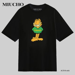 Áo phông nữ form rộng tay lỡ unisex đẹp, áo thun nữ form rộng tay lỡ unisex cotton hàn quốc AT046 Miucho in hình