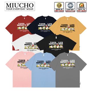 Áo thun nữ form rộng đẹp tay lỡ kiểu hàn quốc, áo phông nữ form rộng unisex vải cotton AT220 Miucho in name