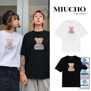 Áo phông đôi nữ form rộng tay lỡ unisex, áo thun đôi nữ form rộng tay lỡ unisex cotton AT080 Miucho in hình