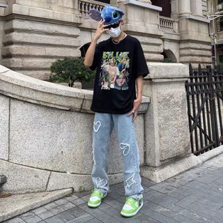 Áo thun Billie Eilish form rộng tay lỡ, áo phông Billie Eilish form rộng vải cotton AT198 Miucho in hoạt tiết