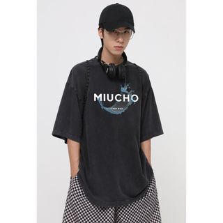 Áo thun nữ form rộng đẹp tay lỡ kiểu hàn quốc, áo phông nữ form rộng unisex vải cotton AT224 Miucho in name