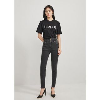 Áo thun nữ cổ tròn chất liệu cotton mềm mại form regular AR036 Miucho basic