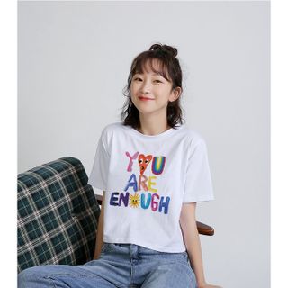 Áo croptop nữ tay ngắn cổ tròn vải thun cotton kiểu hàn quốc CR069 Miucho basic tee