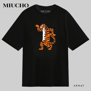 Áo phông nữ form rộng tay lỡ unisex đẹp, áo thun nữ form rộng tay lỡ unisex cotton hàn quốc AT047 Miucho in hình