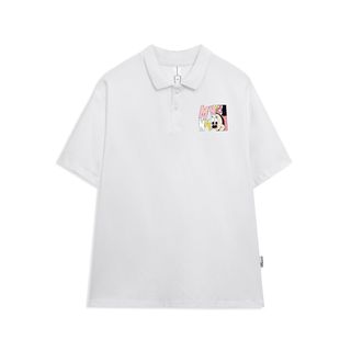 Áo polo nữ form rộng, áo thun polo nữ có cổ đẹp chất cotton form unisex PL037 Miucho in hình họa tiết giá sỉ