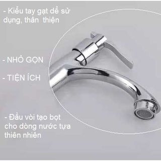 Vòi lavabo xả lạnh kiểu tay gạt, mã L01