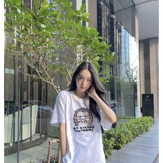 Áo phông nữ form rộng tay lỡ unisex đẹp, áo thun nữ form rộng tay lỡ unisex cotton hàn quốc AT094 Miucho in hình