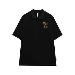 Áo polo nữ form rộng, áo thun polo nữ có cổ đẹp chất cotton form unisex PL039 Miucho in hình họa tiết