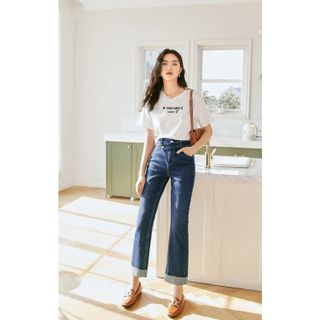 Áo thun nữ cổ tròn chất liệu cotton mềm mại form regular AR007 Miucho basic