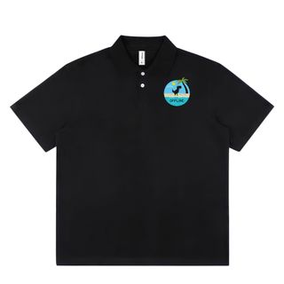 Áo polo nữ form rộng, áo thun polo nữ có cổ đẹp chất cotton form unisex PL022 Miucho in hình họa tiết