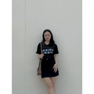 Áo polo nữ form rộng, áo thun polo nữ có cổ đẹp chất cotton form unisex PL011 Miucho in hoạ tiết