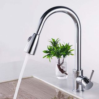 Vòi chậu rửa chén nóng lạnh loại dây rút với 3 màu lựa chọn, mã S03