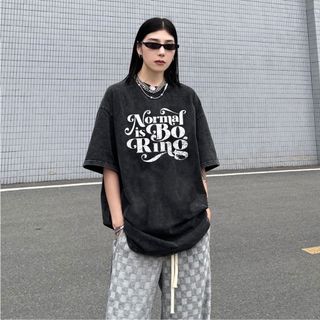 Áo thun wash nữ form rộng đẹp tay lỡ kiểu hàn quốc, áo phông wash form rộng unisex vải cotton AT216 Miucho basic