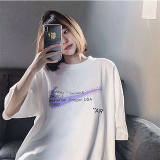 Áo phông nke nữ form rộng tay lỡ unisex, áo thun nke nữ form rộng tay lỡ unisex cotton AT128 Miucho in logo