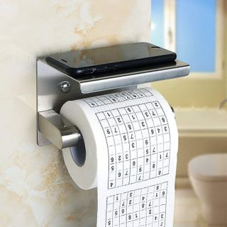 Móc giấy vệ sinh bằng inox sáng bóng, hiện đại, sang trọng
