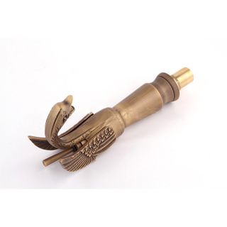 Vòi lavabo nóng lạnh bằng đồng thau, kiểu dáng thiên nga cổ điển