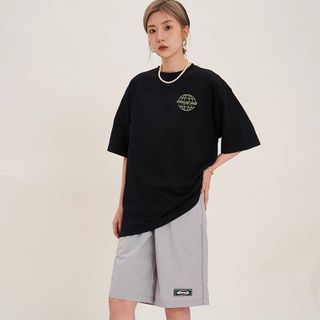 Áo thun nữ form rộng đẹp tay lỡ kiểu hàn quốc, áo phông nữ form rộng unisex vải cotton AT210 Miucho in hoạt tiết