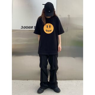 Áo phông drew nữ form rộng tay lỡ unisex, áo thun drew nữ form rộng tay lỡ unisex cotton AT065 Miucho in logo