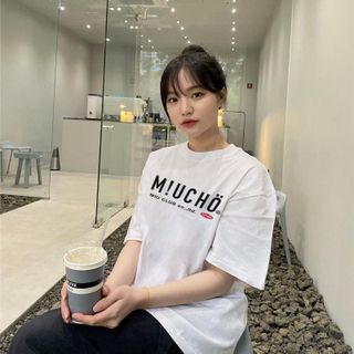 Áo thun nữ form rộng đẹp tay lỡ kiểu hàn quốc, áo phông nữ form rộng unisex vải cotton AT201 Miucho basic