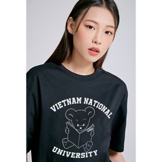 Áo thun nữ form rộng đẹp tay lỡ kiểu hàn quốc, áo phông nữ form rộng unisex vải cotton AT200 Miucho in hoạt tiết