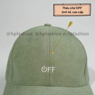 Mũ lưỡi trai Nón kết thêu hình chữ OFF chất kaki cao cấp form unisex nam nữ N41