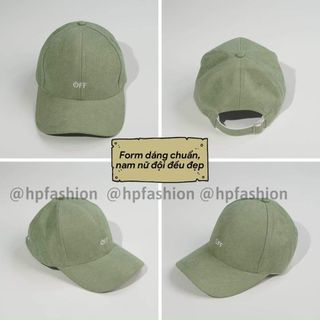 Mũ lưỡi trai Nón kết thêu hình chữ OFF chất kaki cao cấp form unisex nam nữ N41