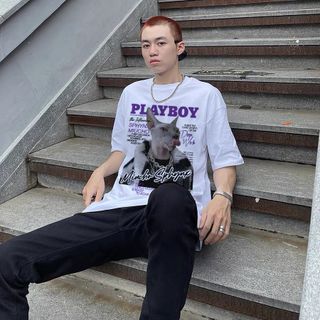 Áo thun nữ form rộng đẹp tay lỡ kiểu hàn quốc, áo phông nữ form rộng unisex vải cotton AT233 Miucho in họa tiết