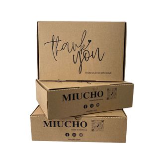 Hộp quà tặng áo thun Miucho để được 3 áo 25x17cm